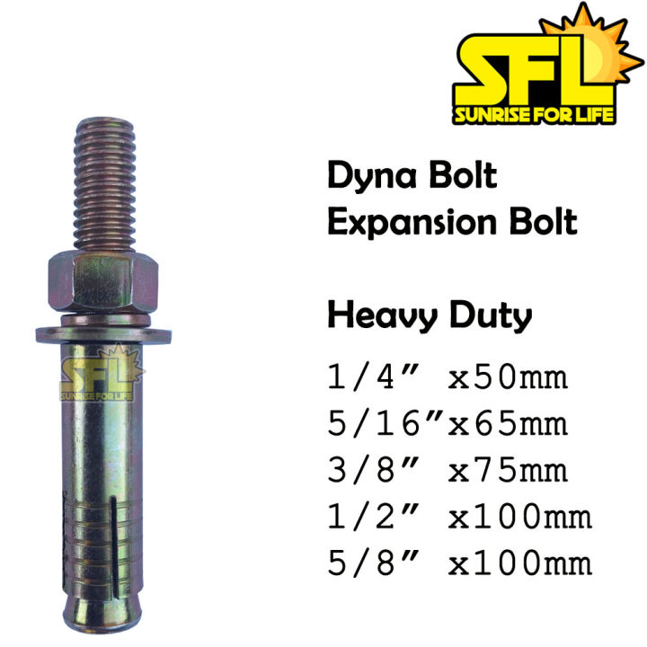 Dyna Bolt Expansion Bolt Heavy Duty (1pc) I SFL Lazada PH