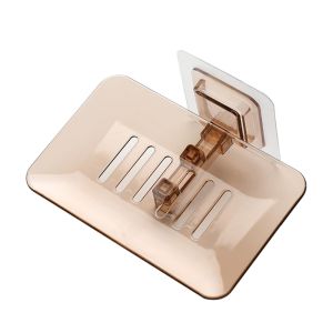 【On Sale】Soap Holder Bathroom Soap Dish Sponge Holder with Drain Soap Case Organizer Storage