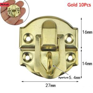 [LIXIAOJU] 10Pcs 27*30MM Vintage Iron Lock Catch for Jewelry Box Suitcase Clip Hardware