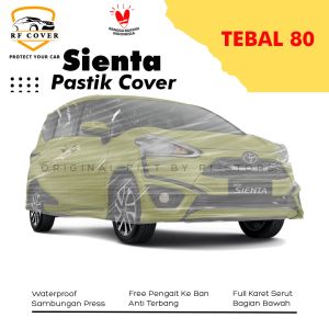 Body Cover Mobil bening transparan sienta Sarung Mobil sienta/sienta anti air/sienta transparan/freed/honda freed/avanza/avanza lama/avanza veloz/grand avanza/xenia/xenia lama/avanza transparan/avanza anti air/avanza waterproff/brio/brio satya/brio lama