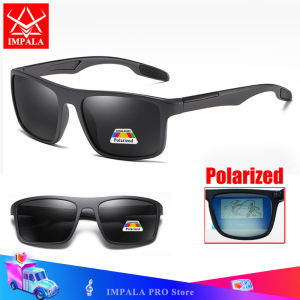 IMPALA PG1609W Cool Style Polarized Sunglasses For Men Anti Glare Driving Fishing Sun Glasses UV Protection Outdoor Sports Square Eyewear Sun Glasses Mens Sunglasses