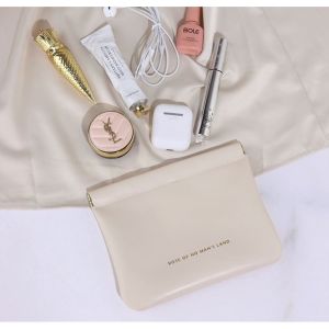 Ins Coin Wallet Simple Portable Mini Lipstick USB Cable Storage Makeup Bags Brush Cosmetics Bags