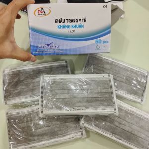 😷Hot Sale😷หน้ากากอนามัย Famapro0 4U (สีเทา) หนา4ชั้น บรรจุ 50ชิ้น มี iso มีแผ่นกรองอย่างดี