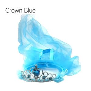 Kids Flower Girls Crowns for Rhinestone with Tulle Veil Romantic Wedding Party Wreath Headpiece