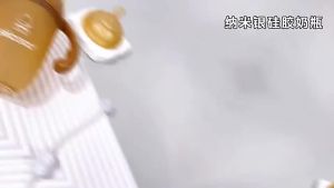 COCOBB Baby Weaning Instrument Silicone Nursing Bottle Wide Mouth with Rice Paste Spoon Head Water