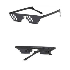 PIXEL Kacamata Hitam Pria Wanita Model Thug Life Mosaic Sunglasses Women Fashion