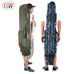 CCW 120/130/150cm Fishing Rod Storage Bag Cloth Multifunctional 2 Layer Large Capacity
