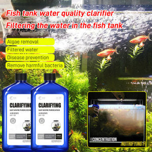 Aquarium Water Clarifier Beneficial Bacteria Booster Algae Control Solution Clears Cloudy Water Stabilizes Water Fish Tank Treatment