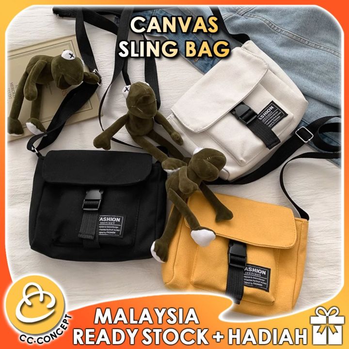 Canvas Tali Sling Bag Jual TAS SELEMPANG EIGER BTR CANVAS DOPP