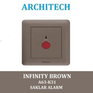 ARCHITECH INFINITY A63-K31 BROWN Sakelar - Saklar Alarm 3A