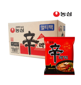 [Original] 신라면 Nongshim Shin Ramyun (บะหมี่กึ่งสำเร็จรูปรสเผ็ด 1 ลัง) 120g*5*8