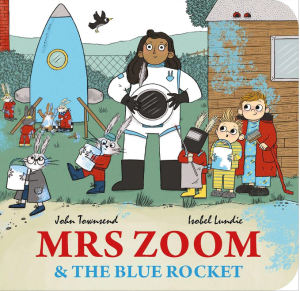 Lift-the-flap Childrens English storybook : Mrs Zoom & the Blue Rocket [Boardbook]