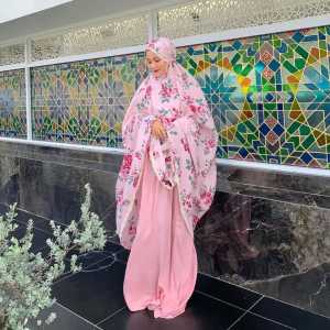 Mukena Zianisa x tazbiya mukena dewasa rayon alena dusty pink