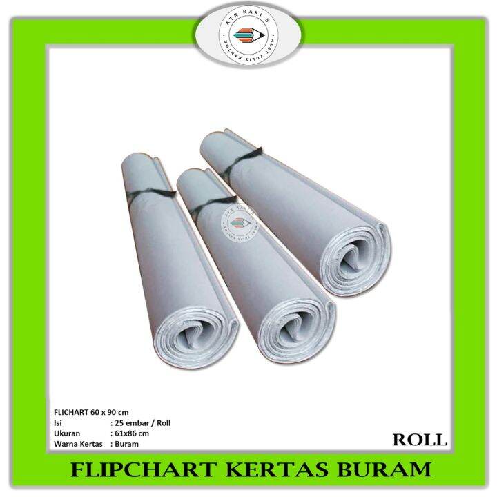 Kertas Flip Chart Koran Buram Untuk Flipchart 60 X 90 -Roll