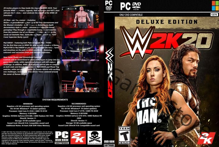 PC) WWE 2K20 Deluxe Edtion Pc Game Installation Offline Gaming