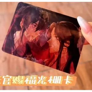 1Pcs Anime Heaven OfficialS Blessing 3D Card Tian Guan Ci Fu Xie Lian Hua Cheng Double Sided Printing Cards Kids Toys Birthday gift