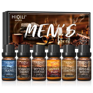 HIQILI Mens Fragrance Oils Set Essential Oils for Aromatherapy Pure Perfume Oil Aroma Oil for Car Diffuser Candles Making2026