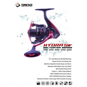Reel Daido Hydra SW Saltwater series 9+1bb Drag 15kg Power Handle Tahan air Laut