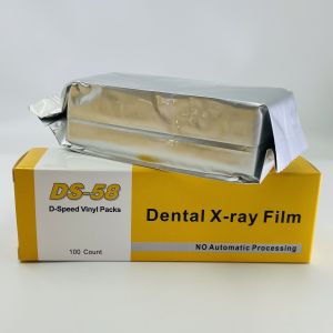 100pcs Dental X-RAY Film Intraoral Periapical D-Speed DS-58 Adult Size 2 oral film material