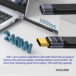40Gbps 240W Extension Cable 13cm 8K 60Hz Video