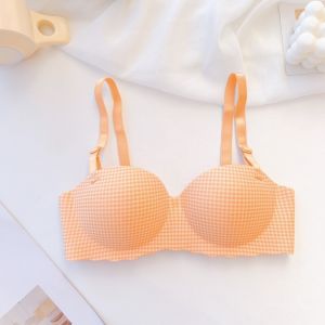 BEE - Bra Bh Push Up Wanita Tanpa Kawat K3 Pakaian Dalam Wanita Motif Kotak POLINI 303
