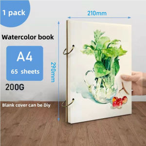 8K/A4 Sketchbook Paint art Linen hardcover Professional Detachable Thick Paper Loose Leaf Watercolor Book School Supplie