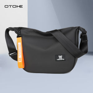OTOHE กระเป๋าสะพายไหล่ของผู้ชาย กระเป๋าสะพายพาดลำตัวแฟชั่นน้ำหนักเบาลำลองกระเป๋าสะพายไหล่กระเป๋าหิ้วกระเป๋ากันน้ำ Tas Rekreasi กระเป๋าสะพาย