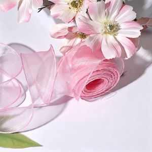 10Yards/Roll Korean Chiffon Silk Ribbon Organza Satin For DIY Craft Gift Wrapping Decor Wedding