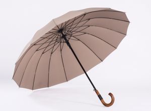 Lordwey & dù 120cm ô lớn mưa nam nữ phong cách Nhật Bản kinh doanh ô dài Windproof bán tự động cán bằng gỗ chống UV