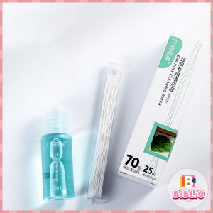 BIBLIO 70 Pcs/set Ear Hole Floss Earrings Hole Cleaner Disposable Piercing Aftercare Cleaner Earrings Piercing Cleaning Line