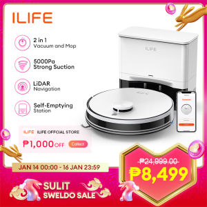 [PH Stock] ILIFE A30 PRO Robot Vacuum Cleaner Schedule Planned Routing Cleaning up to 5000Pa Suction Power Voice Prompts Auto Recharge ﻿