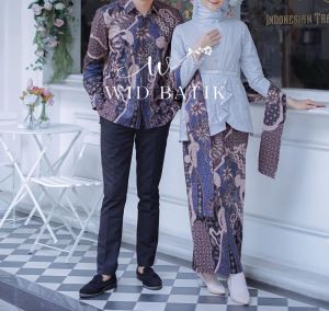 PAKET COUPLE KEMEJA BATIK ROK SPAN KONDANGAN WISUDA LAMARAN