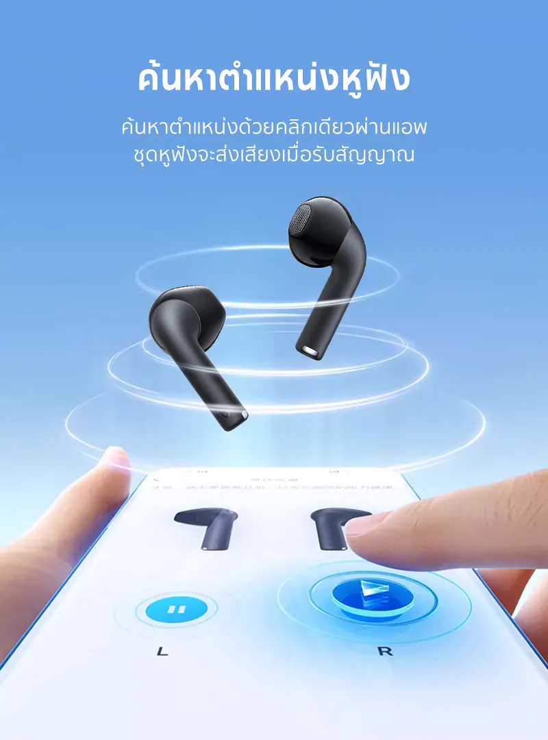 Soundcore K20i หูฟังบลูทูธ สายหูฟังไร Ai ตัดเสียงรบกวนขณะโทร โหมดเกม เล่นนานสูงสุด 36H ชาร์จเร็ว Bluetooth 5.3