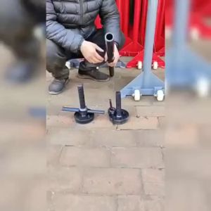 Grey Heavy Duty Auto Safety Support Stand 120-180cm Adjustable Lifting cket with Rubber Pad for Auto Repair