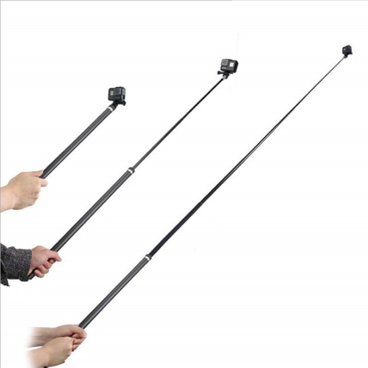 Adjustable Carbon Fiber Selfie Stick Monopod Foldable Pole
