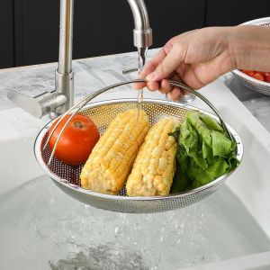 Multifunction Steamer Stainless Steaming Basket Steel Steamer with Tripod Bracket Detachable Handle