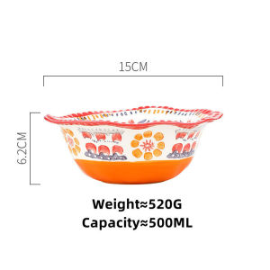 OMK French style Ceramic 6 inch Bowl 500ml