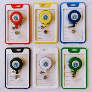 Gantungan Yoyo Id Card Putar Stainless Pemprov DKI Jakarta + Tempat/Holder Id Card