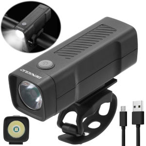 Bike Headlight Waterproof USB Rechargeable 3 Modes for Safe Night Cycling