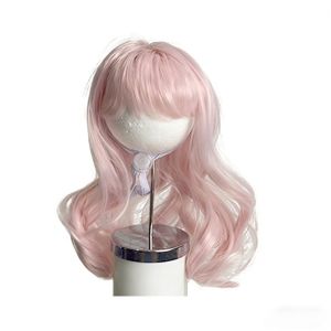CHAMPIONBABY with Bangs Pet Bob Wig Comfortable To Wear Adjustable Fit Dogs Cats Cosplay Wigs Soft Cosplay Kitty Wavy Hair Halloween Celebration