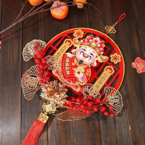 {SG} 2026 CNY Decoration Chinese New Year Wall Pendant Fu Character 3D Spring Festival Knot Fu Character Decoration New Year decorations