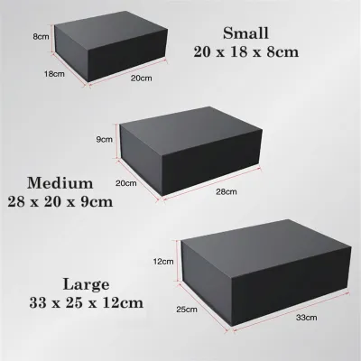 Quality Gift Box with / without Ribbon. Many Sizes and Colours. Fast shipping from Singapore
