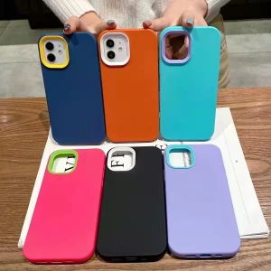 เคสประกบสีพื้นมา รุ่น iPhone 6/6S/7/8/XR/11/12/13/13+/14/14PROMAX และ 15/15PROMAX #028