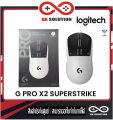 LOGITECH MOUSE WIRELESS PRO X 2 SUPERSTRIKE LUNAR ECLIPSE(เมาส์ไร้สาย). 
