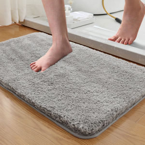 40x60cm TPE-Backing Anti-Slip Floor Mat Bathroom Mat Bath Absorbent Soft Shaggy Extra Thick Plush Rugs