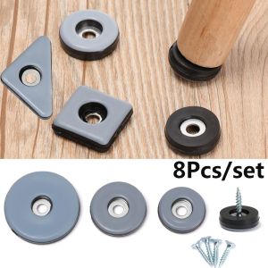 CHUN053634 8pcs Thickening Wear-resisting Table Sofa Easy Move Bumper Chair Fittings Slip Mat Furniture Leg Slider Pads Anti Noisy Floor Protector