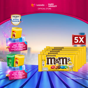 [Bundle of 5] M&MS Peanut Chocolate Single 37g Chocolate / Crunchy