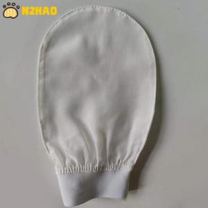 【N2HAO】 100% Silk Exfoliating Face Wash Beauty Towel Soft Exfoliating Skin Bath Scrub Silk Bath Face Wash Gloves