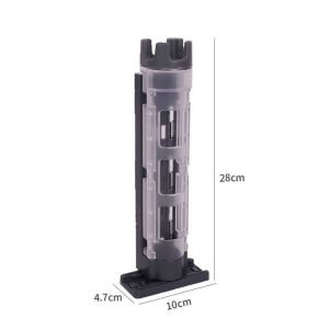 SJJL Cấu trúc có thể tháo rời. Hộp đựng cần câu Có thể điều chỉnh. Giá đỡ gắn nhanh Giá đỡ cần câu. Bền bỉ Rãnh bảo vệ bằng silicon. Phụ kiện câu cá ngoài trời