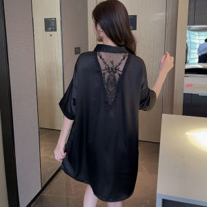 Kemeja Wanita Cute Baju Tidur KMJ-9271 Piyama Dress Tidur Motif Lucu High Quality Premium Mimon Home